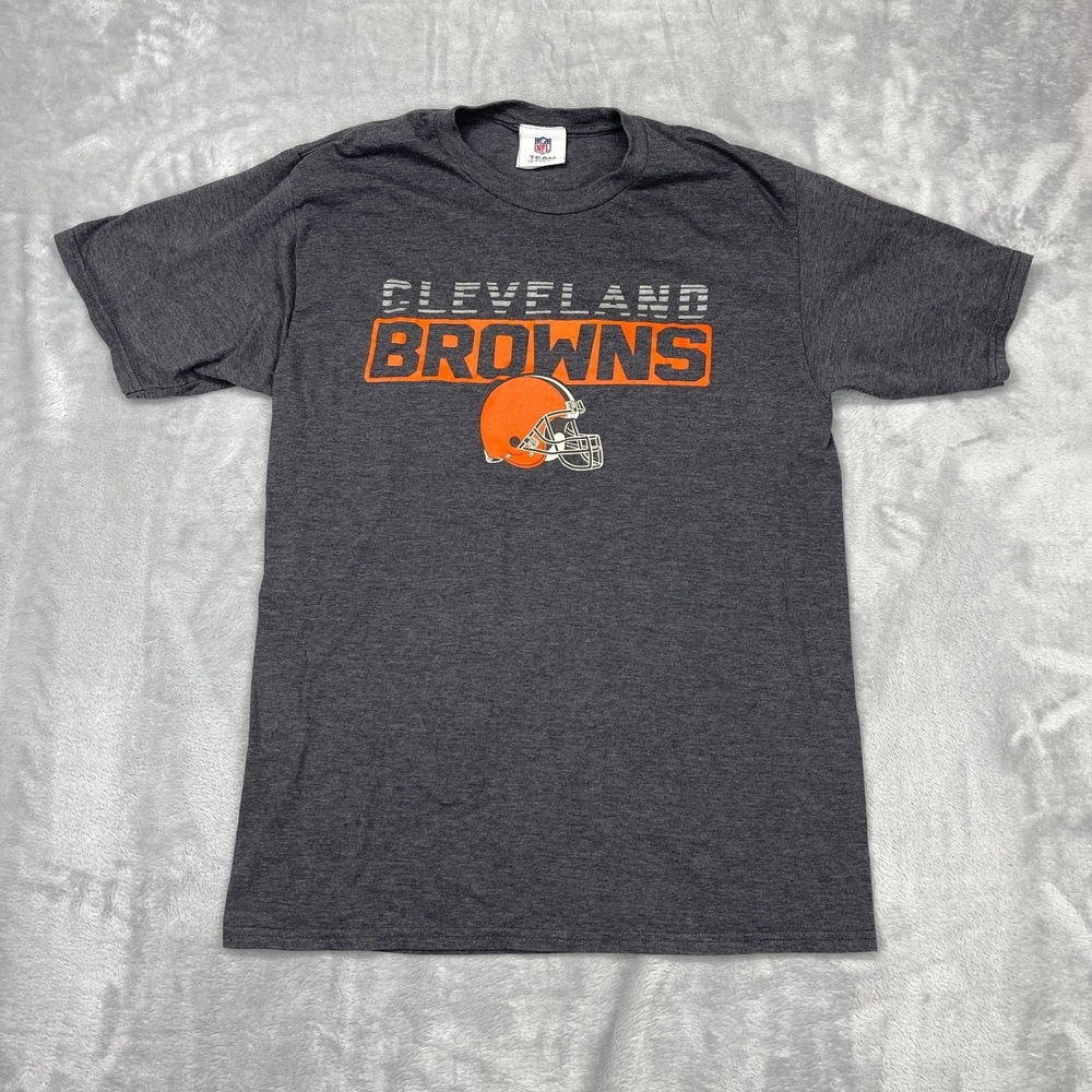 Cleveland Browns Shirt Mens Medium Gray NFL Team Apparel Football Sports S/S Tee